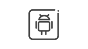 Icon symbolizing the Android operating system, recognized by the familiar green robot logo.